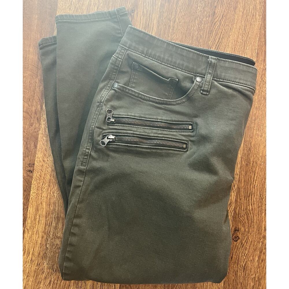 Plus Size Torrid Sky High Skinny Green Jean Pants Size 22 Short